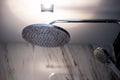 Close up shower in the bathroom Royalty Free Stock Photo