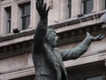 Detail of statue of Jim Larkin on O`Connell street, Dublin, Ireland.