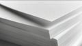 Close-Up of a Stack Of White Paper Sheets Royalty Free Stock Photo