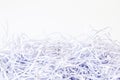 Close up Shredded paper background