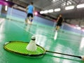 Asian badminton court Royalty Free Stock Photo