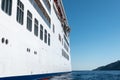 Side view of cruise ship. Royalty Free Stock Photo