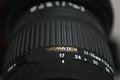 Close up of Sigma DSLR lens