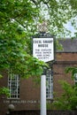 Close-up of the sign of Cecil Sharp House, The English Folk Dance and Song Society