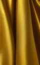 Close up silk fabric yellow, luxury themed abstract background. Silk fabric golden, satin fabric wave background.