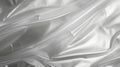 close up of a silver fabric texture background with some folds in it Generative AI Royalty Free Stock Photo