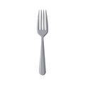 Close up of a Silver Fork Isolated on White Background Dining Utensil Royalty Free Stock Photo