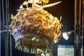 Close-up of a silver headdress of the Zhuang nationality in Guangxi, China Royalty Free Stock Photo