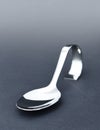 Close-up of a silver spoon Royalty Free Stock Photo