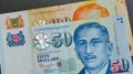 Singapore banknote dollar SGD Royalty Free Stock Photo