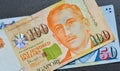 Singapore banknote dollar SGD Royalty Free Stock Photo
