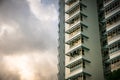 Close-up of Singapore public residential housing apartment in Bukit Panjang. Royalty Free Stock Photo