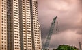 Close-up of Singapore public residential housing apartment in Bukit Panjang. Royalty Free Stock Photo