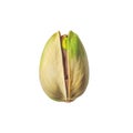 Close-up of a Single Opened Pistachio Nut Royalty Free Stock Photo