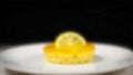 Close up of a Single, Perfectly Plated Appetizer at a Buffet Setting An extreme close up, macro shot of a single, perfectly plated Royalty Free Stock Photo