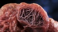 Macro View Of Human Lung Tissue With Vray Tracing