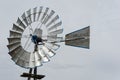 Silver windmill in Lubbock in Texas