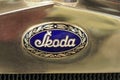 Old Skoda car badge Royalty Free Stock Photo