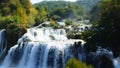 Close up of the Skradinski Buk Waterfall at Krka Nationalpark, Croatia Royalty Free Stock Photo