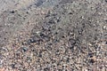 Close-up of slag heap of iron ore quarry