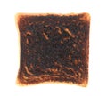 Close up of slice burned toast. Royalty Free Stock Photo