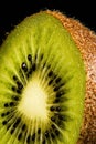 Close-up of a slice of a kiwi Royalty Free Stock Photo