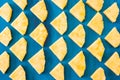 Close up slice pineapple pattern background texture. Royalty Free Stock Photo