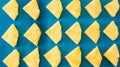 Close up slice pineapple pattern background texture. Royalty Free Stock Photo