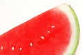 Close-up of a slice of a red watermelon Royalty Free Stock Photo