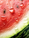close-up of a slice of watermelon Royalty Free Stock Photo