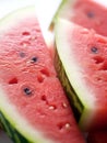 close-up of a slice of watermelon Royalty Free Stock Photo