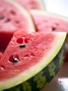 close-up of a slice of watermelon