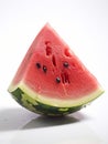 close-up of a slice of watermelon Royalty Free Stock Photo