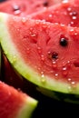 close-up of a slice of watermelon Royalty Free Stock Photo