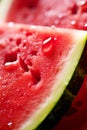 close-up of a slice of watermelon Royalty Free Stock Photo