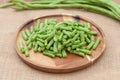 Slice of Yard long Bean Royalty Free Stock Photo