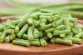 Slice of Yard long Bean Royalty Free Stock Photo