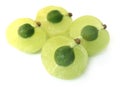 Close up of sliced amla fruits Royalty Free Stock Photo