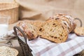 Bread in basket Royalty Free Stock Photo