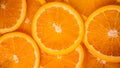 Close up sliced fresh orange as a texture background Royalty Free Stock Photo