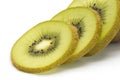 Close-up of sliced kiwifruit