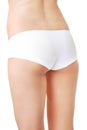 Close up on slim woman buttocks in underwear Royalty Free Stock Photo