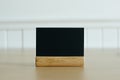 Close up on a small blackboard. Chalkboard with blank or empty space for your text message Royalty Free Stock Photo