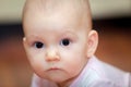 Close-up of a small child who cries but does not Royalty Free Stock Photo
