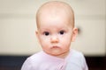 Close-up of a small child who cries but does not Royalty Free Stock Photo