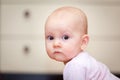 Close-up of a small child who cries but does not Royalty Free Stock Photo