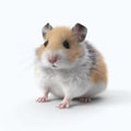 Close Up Of Small Hamster isolated on white background