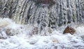 Close up of a small waterfall. Grimsbridge and Sortridge leat. Dartmoor.