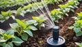 Close-Up of Smart Garden Irrigation System