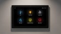 Smart Home Control Panel Automation, Security, and Entertainment Royalty Free Stock Photo
